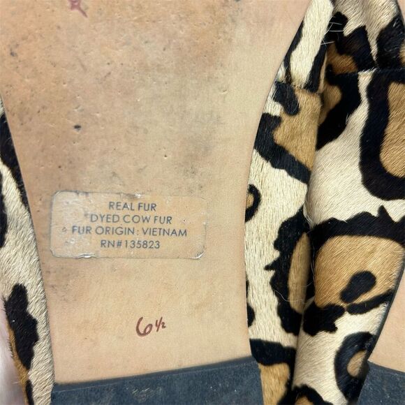 Sam Edelman Women's Leopard Print Leather Ballet Flats Size 6.5 Chic Casual - Picture 12 of 14